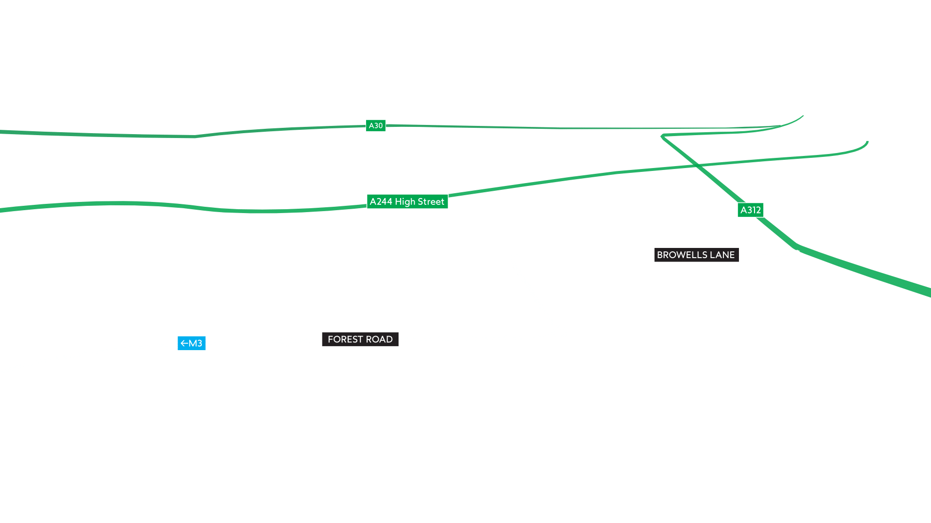 Feltham Aerial - Roads